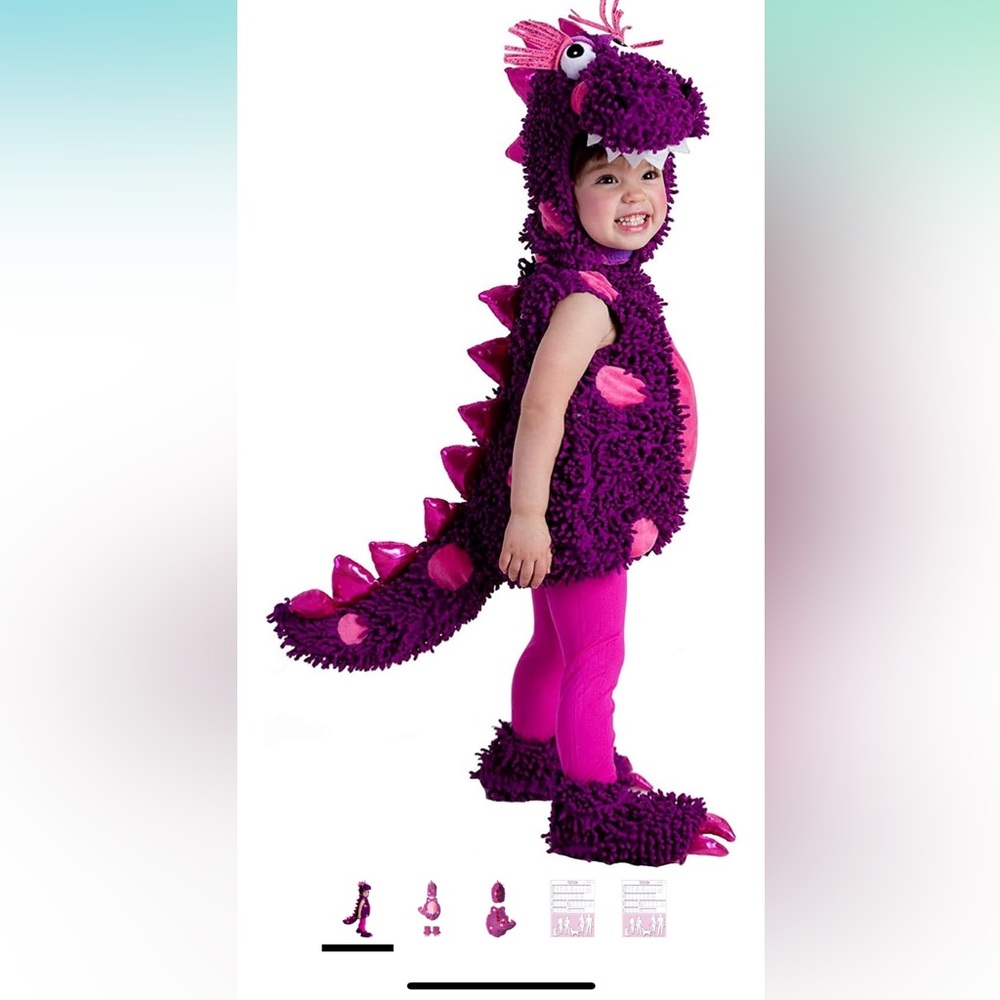 2T Girls Paige The Dragon Costume